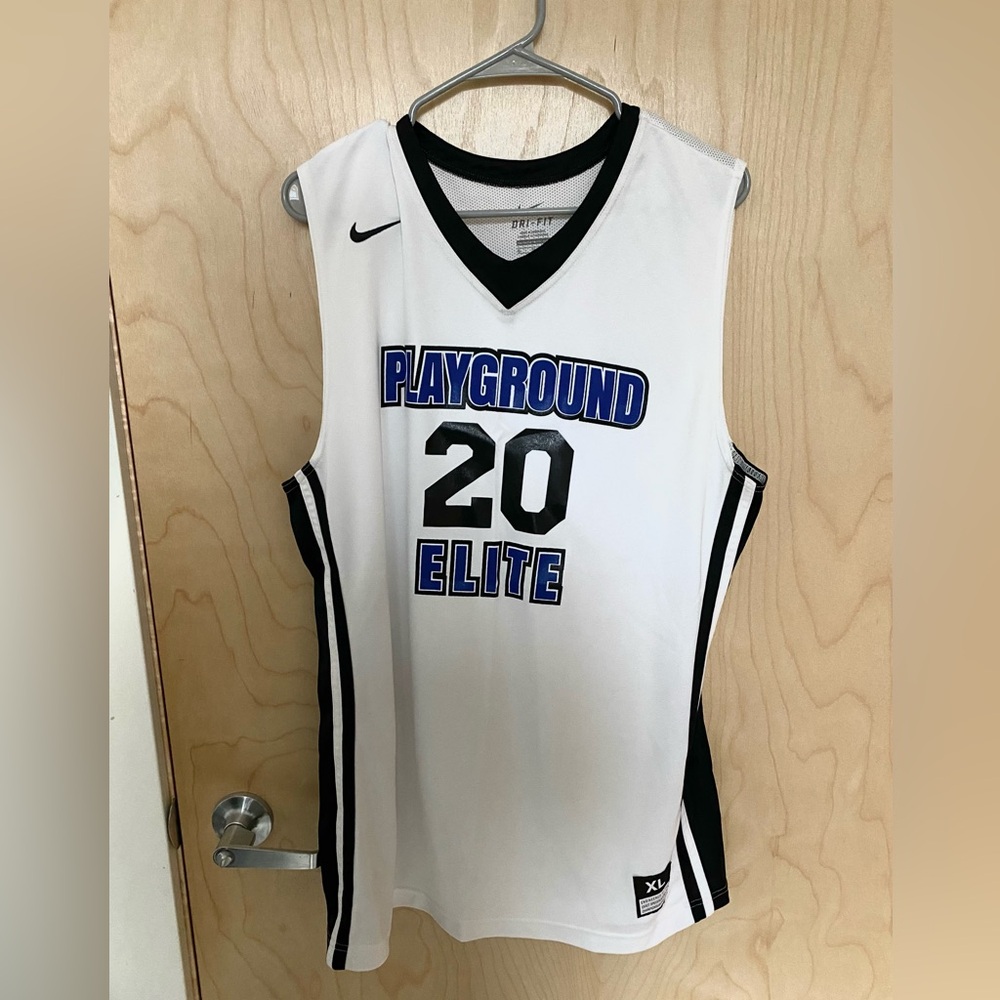 (NEW) 2 XL Nike Basketball Jerseys | White & Black